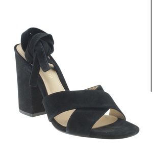 IVANKA TRUMP Kuriel Black Suede Sandals